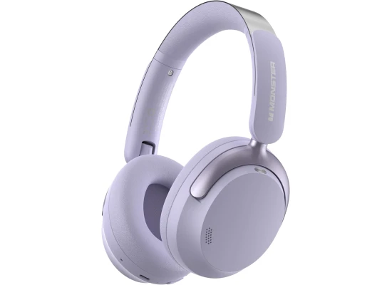 Monster Persona 3rd ANC Active Noise Cancelling Headphones, Over Ear Wireless Headphone Bluetooth with Mic, 70 Hours Playtime Bluetooth Headphones, Foldable Comfort Lightweight Headphone for Travel - Purple